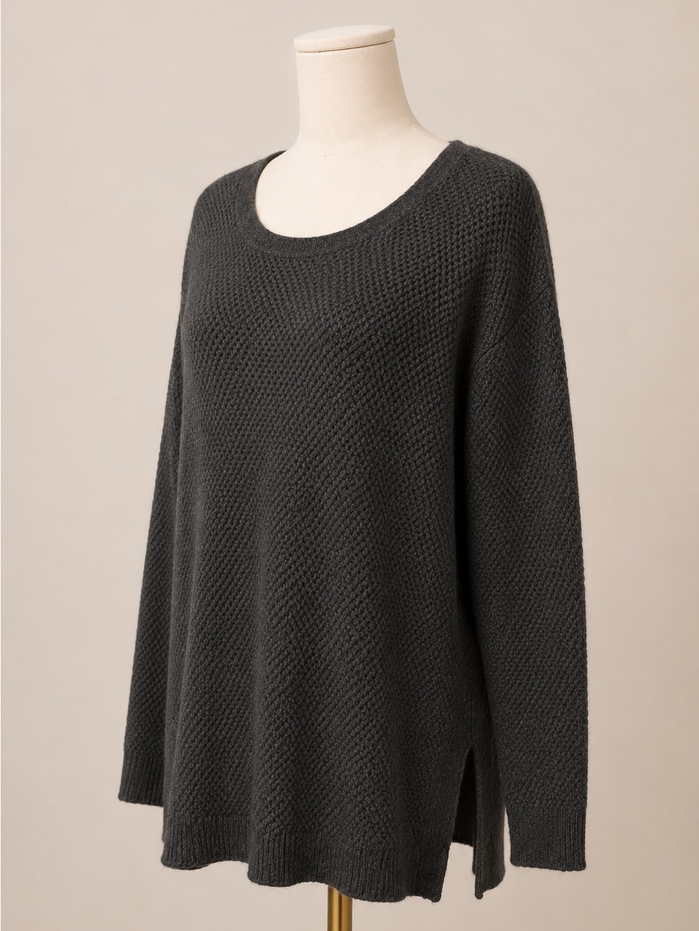 Athleta - Gray Textured Sweater, Size Small - Picture 2 of 7
